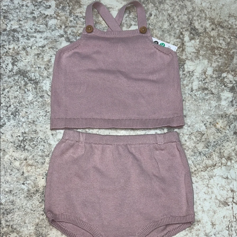 Carters Sweater  Knitted Two-Piece Set in Mauve